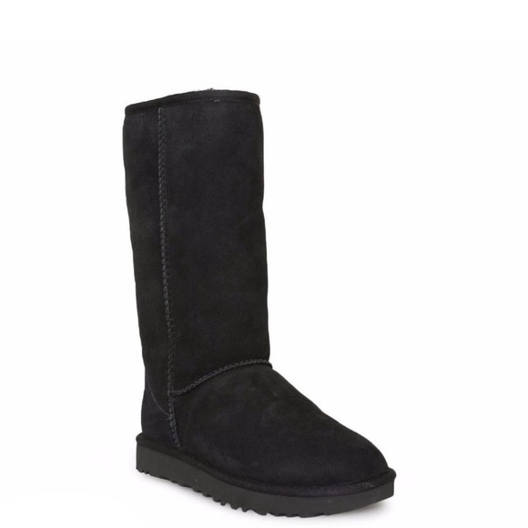 Ugg Classic Tall Black Woman’s Boot Sz 8 - Picture 1 of 4